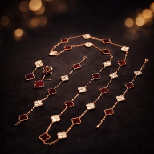 Carnelian & Guilloché Rose Gold